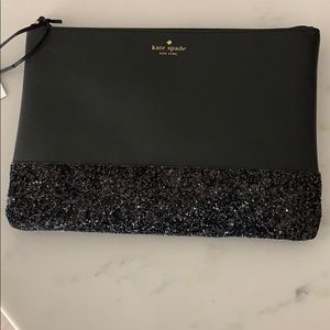 Kate Spade glitter clutch